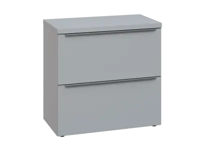 SIN 2 - 82Z kancelářská skříň, 2-zásuvková, 770x800x400, šedá